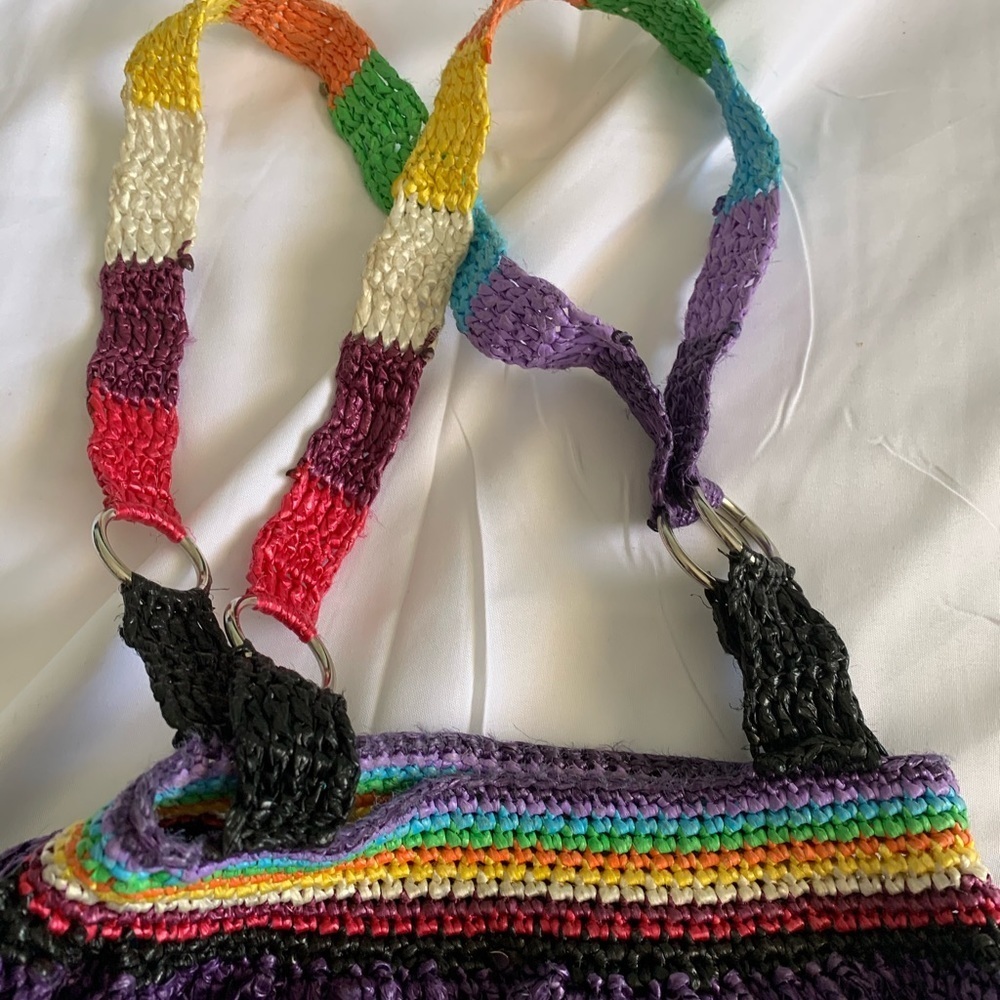 Bohemian Raffia Purse - Picture 3 of 6